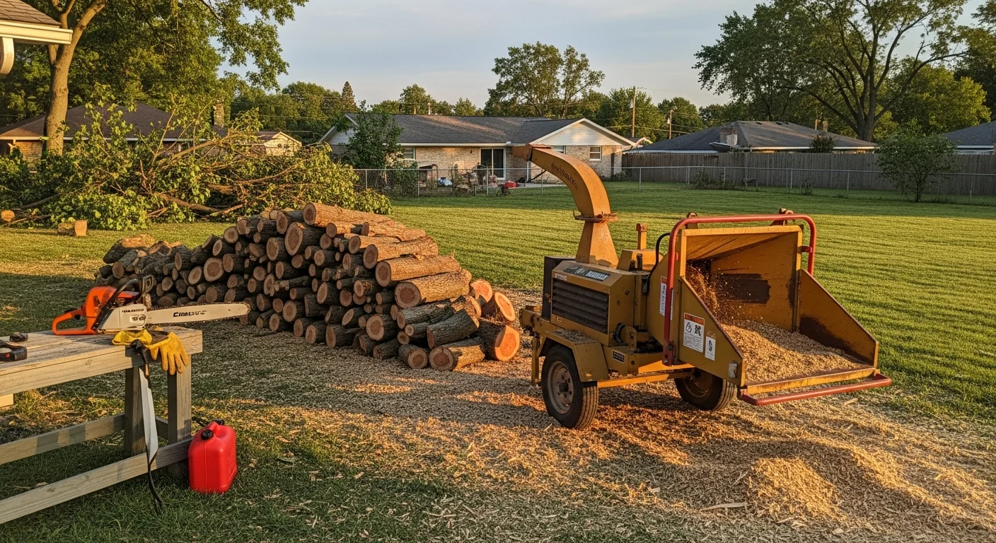 Storm debris removal and cleanup service